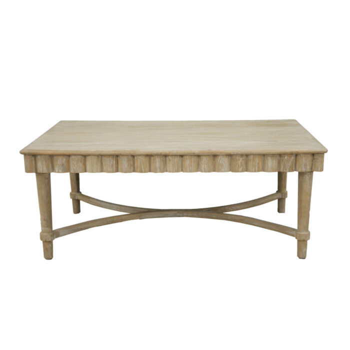 Manos Oak Wood Coffee Table- Celline Home