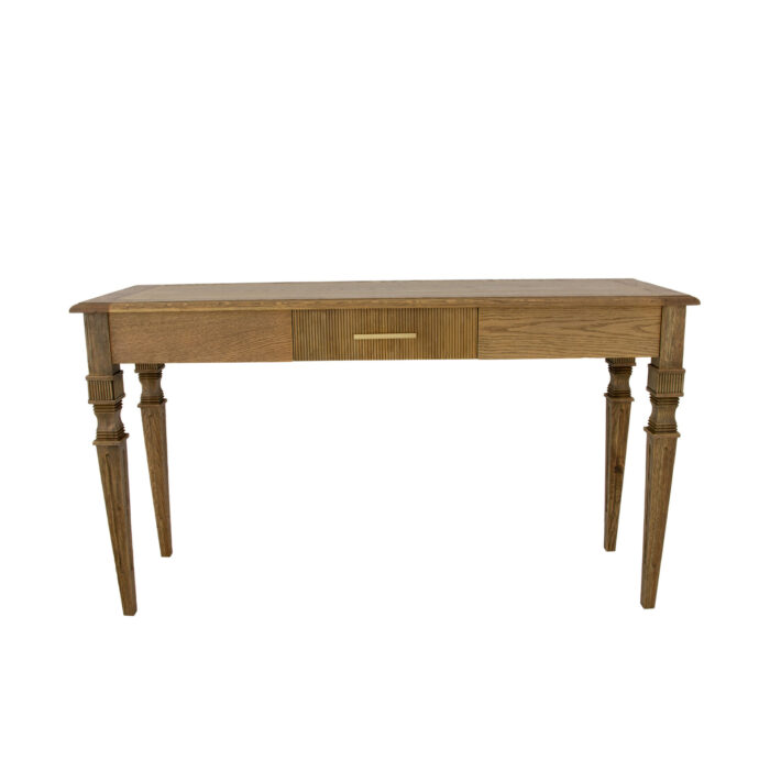 Mason Raw Oak Console Table- Celline Home