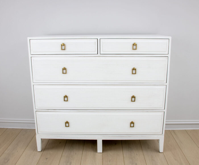 Mason Tall White Dresser - Image 2