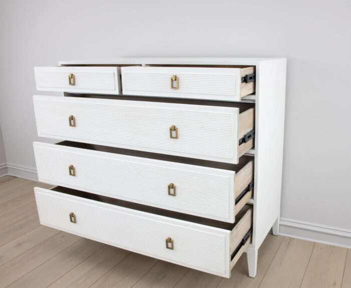 Mason Tall White Dresser - Image 5