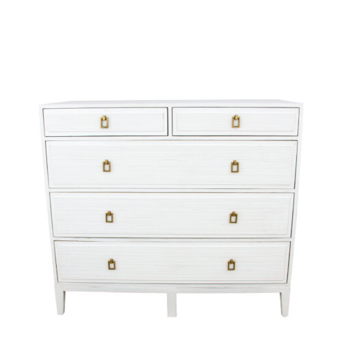 Mason Tall White Dresser- Celline Home