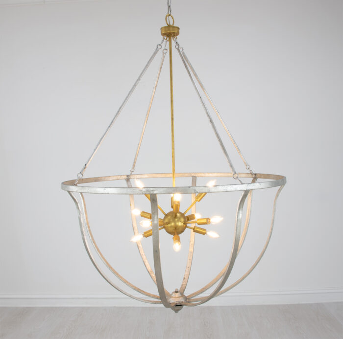 Maxime Silver & Gold Chandelier - Image 2