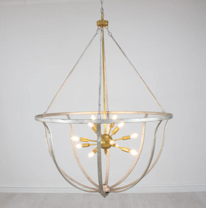 Maxime Silver & Gold Chandelier - Image 3