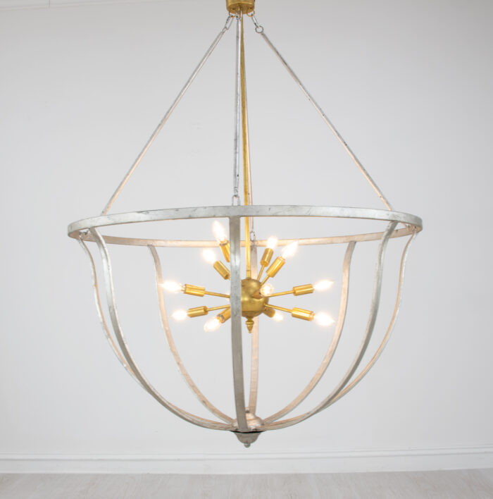 Maxime Silver & Gold Chandelier - Image 4