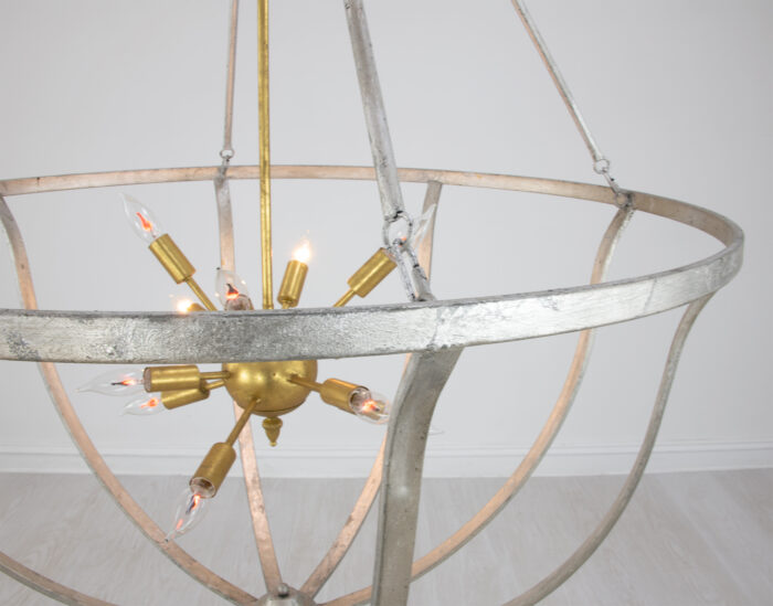 Maxime Silver & Gold Chandelier - Image 5