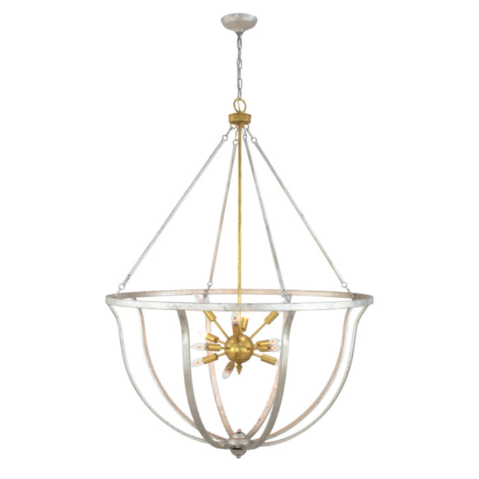 Maxime Silver & Gold Chandelier