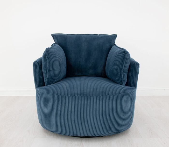 Maya Swivel Armchair Navy - Image 3