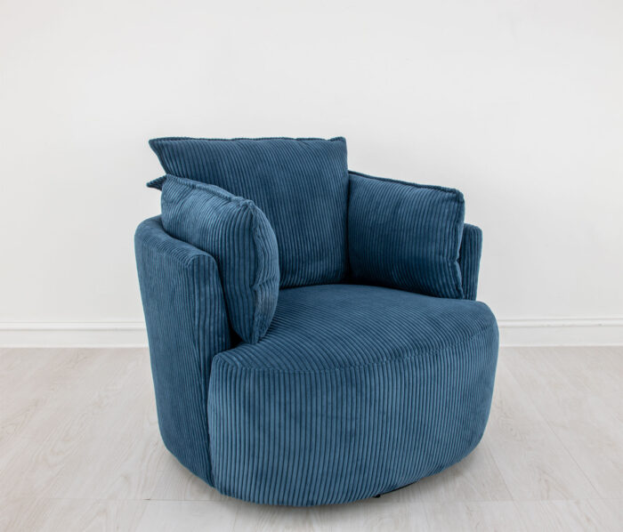 Maya Swivel Armchair Navy - Image 2