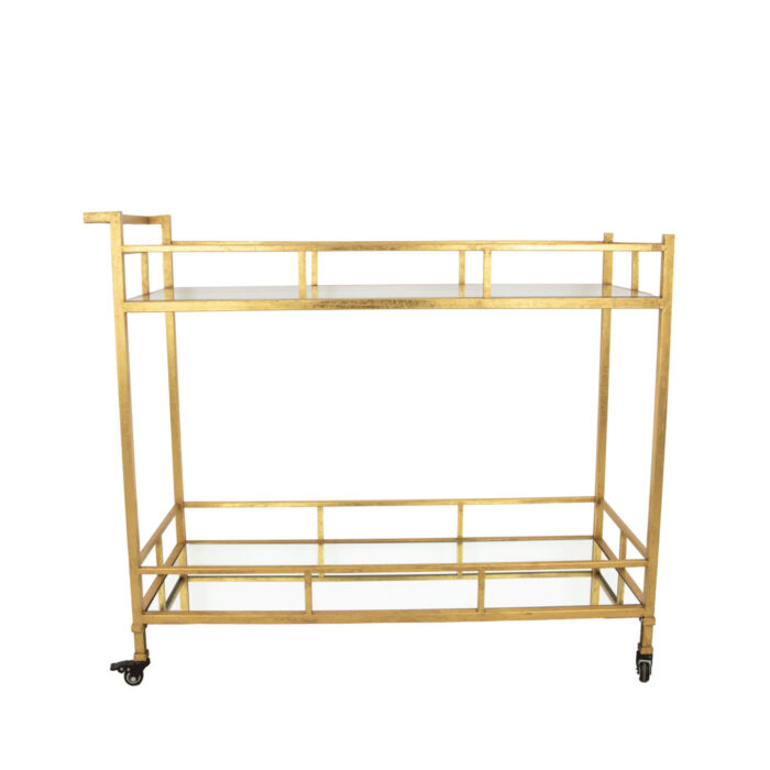 Melody Gold Serving Cart- Celline Home