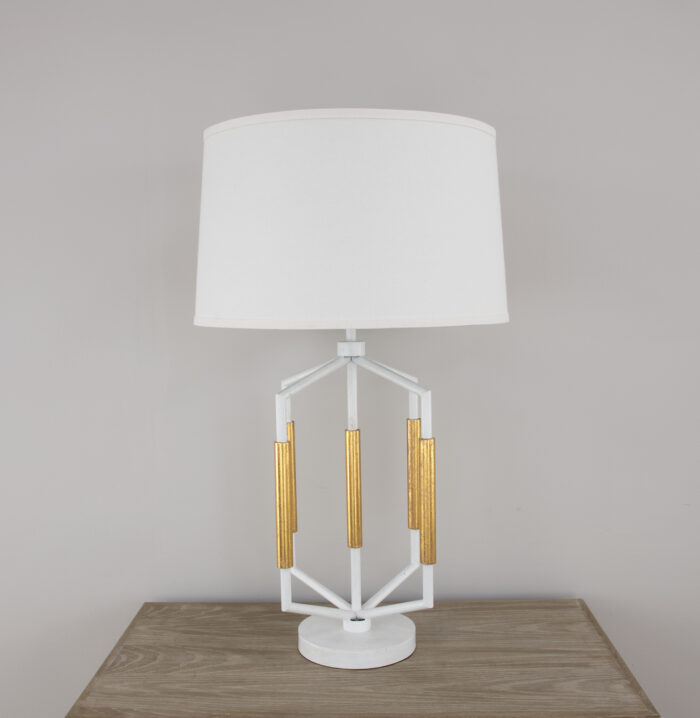 Mura White & Gold Table Lamp - Image 2