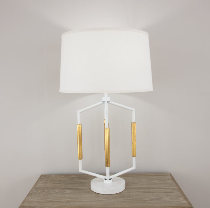 Mura White & Gold Table Lamp - Image 4