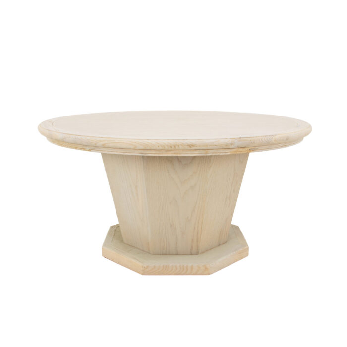 Olivia Oak Round Coffee Table- Celline Home