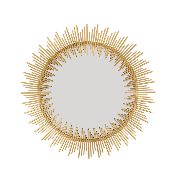 Pierre Gold Sunburst Mirror- Celline Home