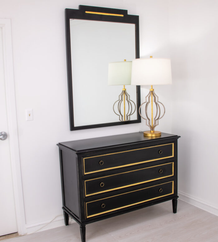 Ralph Black & Gold Wall Mirror - Image 4