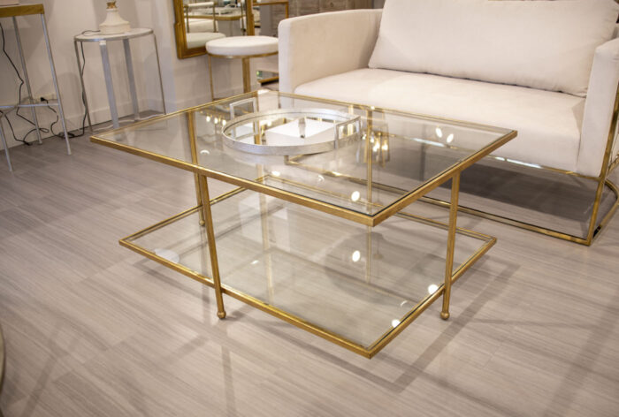 Romana Gold 2 Shelves Coffee Table - Image 11