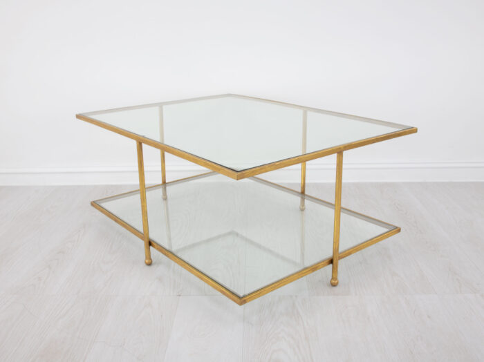 Romana Gold 2 Shelves Coffee Table - Image 5