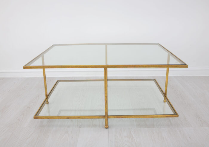 Romana Gold 2 Shelves Coffee Table - Image 6