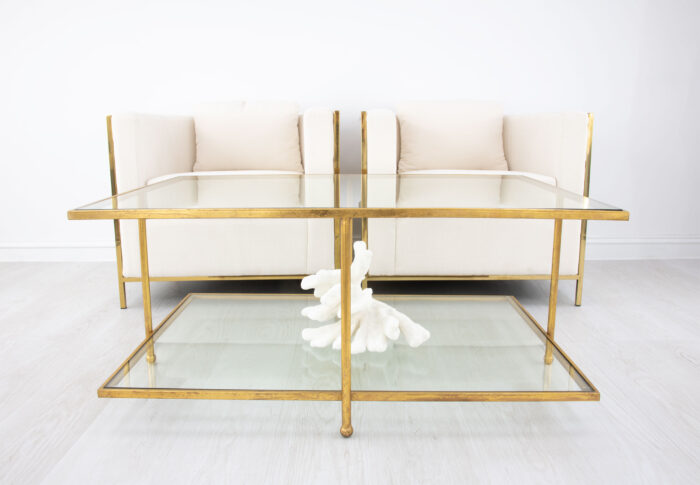 Romana Gold 2 Shelves Coffee Table - Image 8