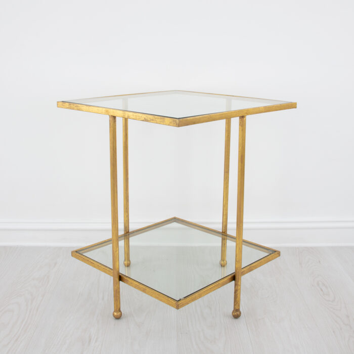 Romana Gold Square Side Table - Image 3