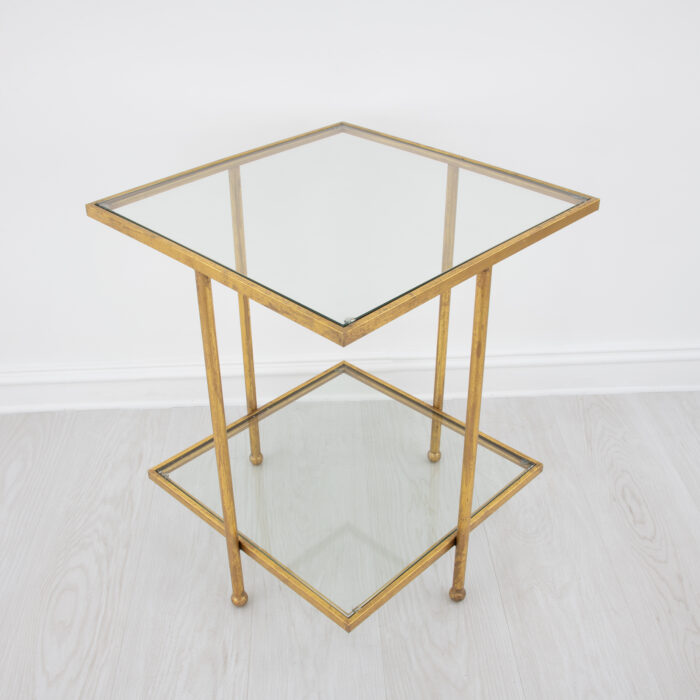 Romana Gold Square Side Table - Image 4