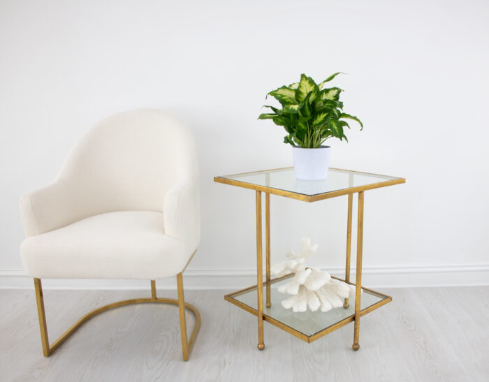 Romana Gold Square Side Table - Image 7