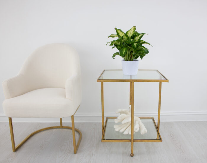 Romana Gold Square Side Table - Image 6