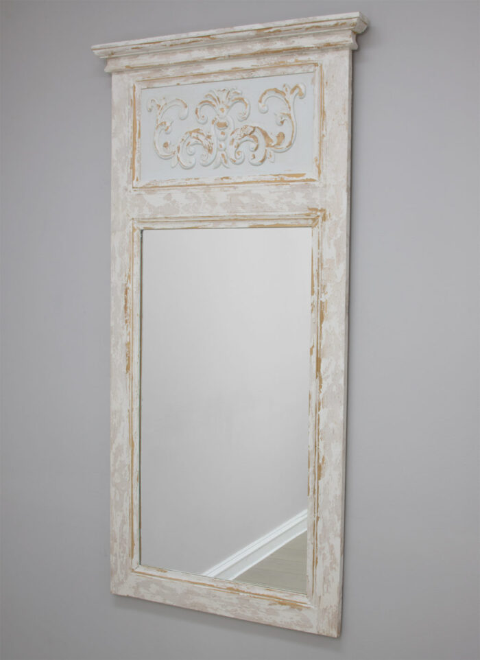 Romeo Distressed Trumeau Mirror - Image 3