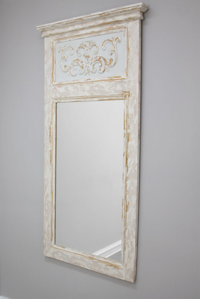 Romeo Distressed Trumeau Mirror - Image 4