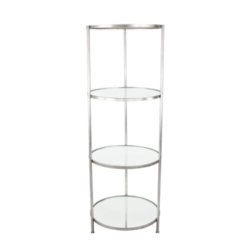 Ruby Round Silver Shelf- Celline Home