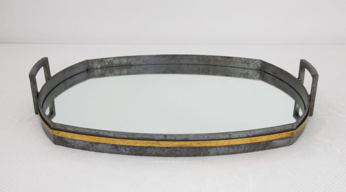 Santiago Gray & Gold Tray - Image 2