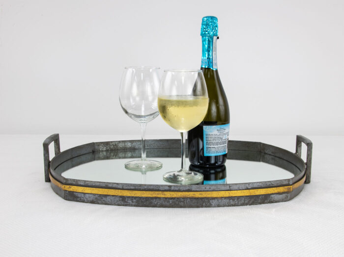 Santiago Gray & Gold Tray - Image 4