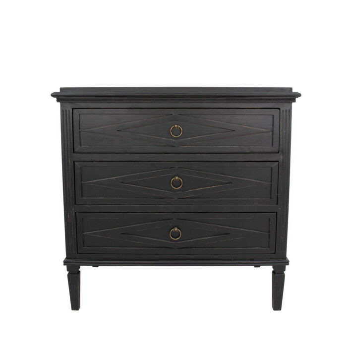 Sofia Black Small Accent Table