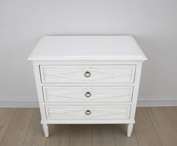 Sofia White Small Accent Table - Image 3