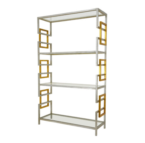 Sulu Silver and Gold Large Shelf- Celline Home