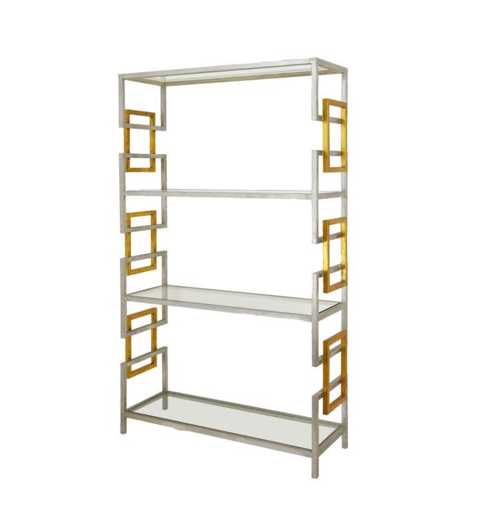 Sulu Silver and Gold Large Shelf- Celline Home