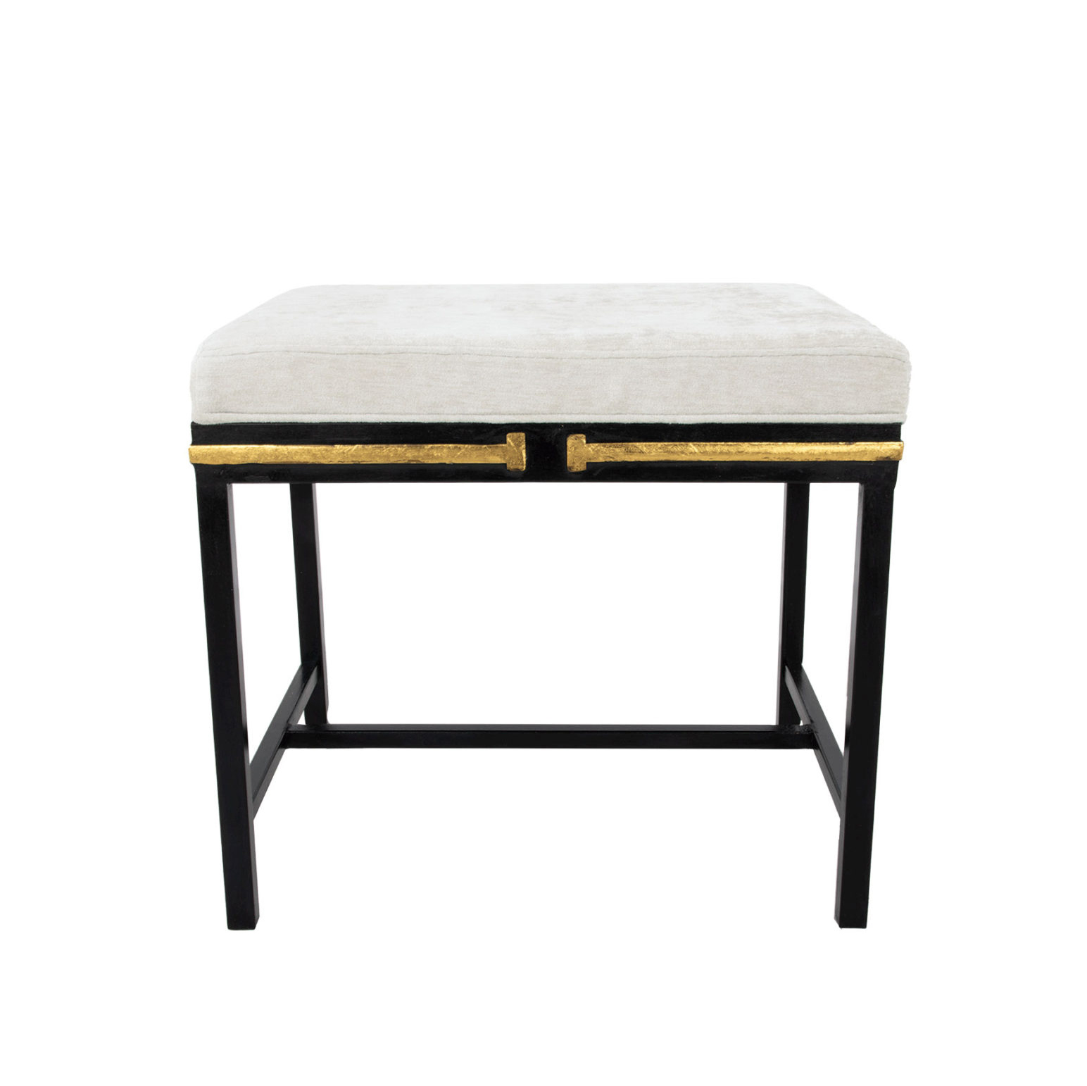 Tiffany Black & Gold Bench- Celline Home