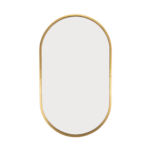 Tuma Gold Oval Wall Mirror- Celline Home