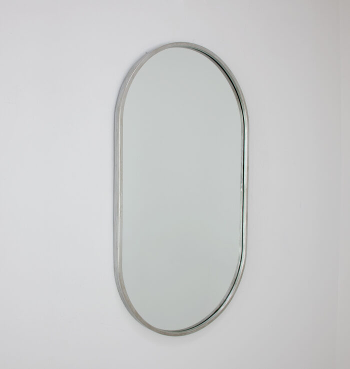 Tuma Silver Oval Wall Mirror - Image 3