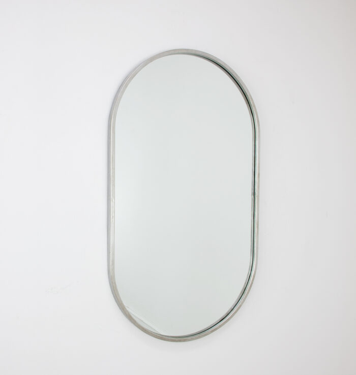 Tuma Silver Oval Wall Mirror - Image 4