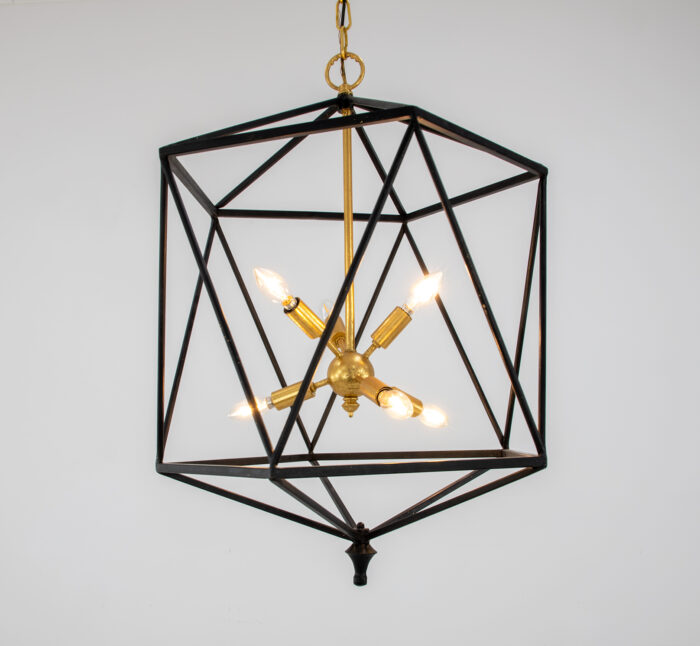 Victor Black & Gold Chandelier - Image 3