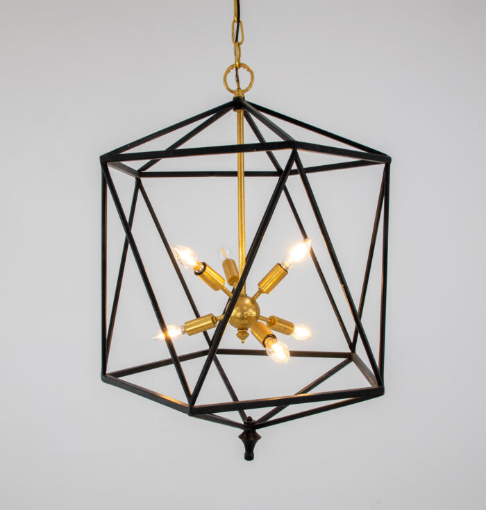 Victor Black & Gold Chandelier - Image 4