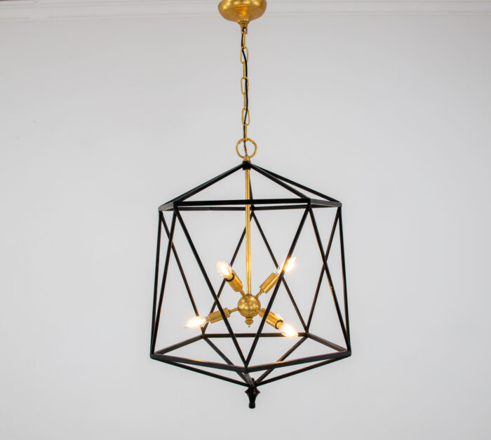 Victor Black & Gold Chandelier - Image 2