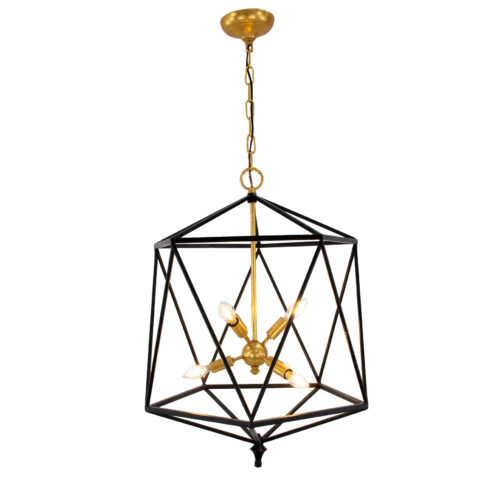 Victor Black & Gold Chandelier- Celline Home