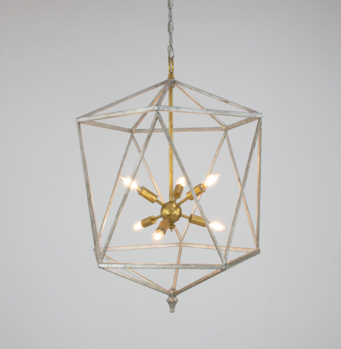 Victor Silver & Gold Chandelier - Image 2