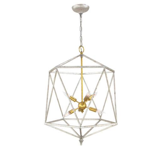 Victor Silver & Gold Chandelier- Celline Home