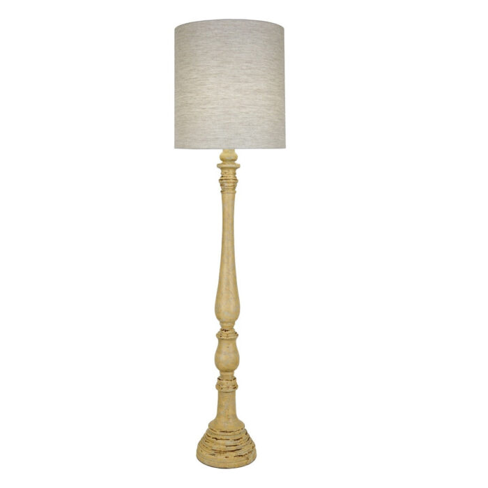 Justina Solid Wood Floor Lamp - Celline Home