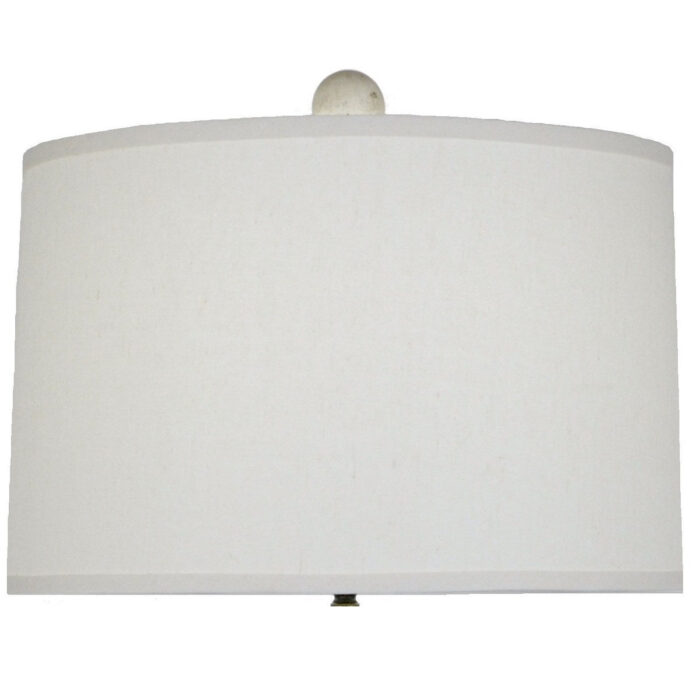 Harper Solid Wood White Table Lamp