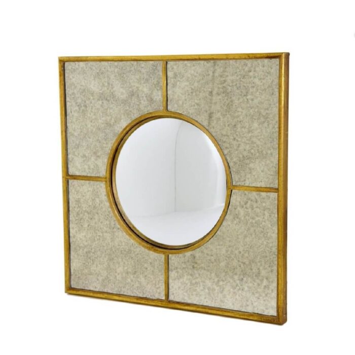 Axel Antiqued Gold Leaf Mirror - Celline Home