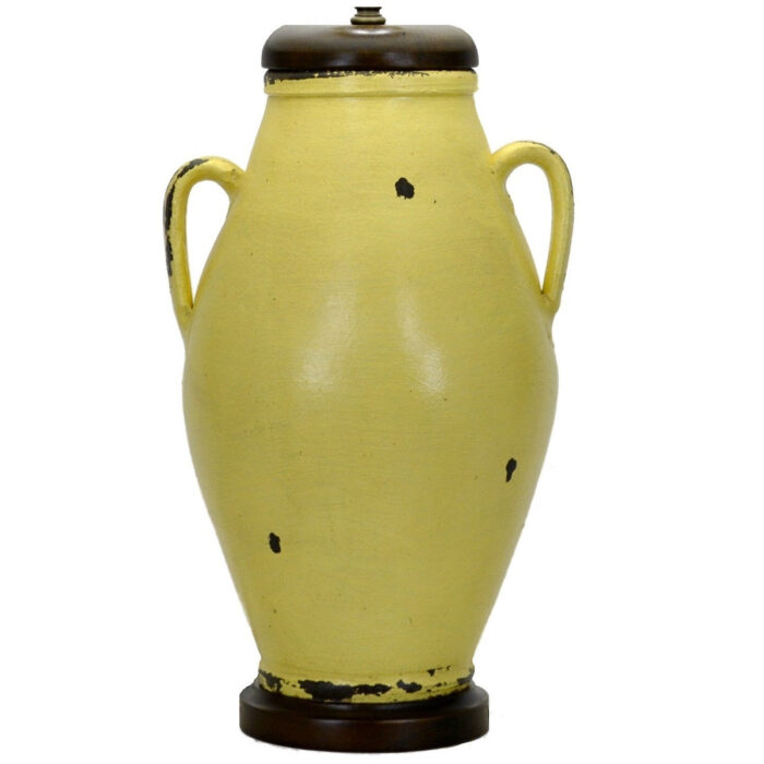 Hayes Yellow Pottery Table Lamp - Celline Home