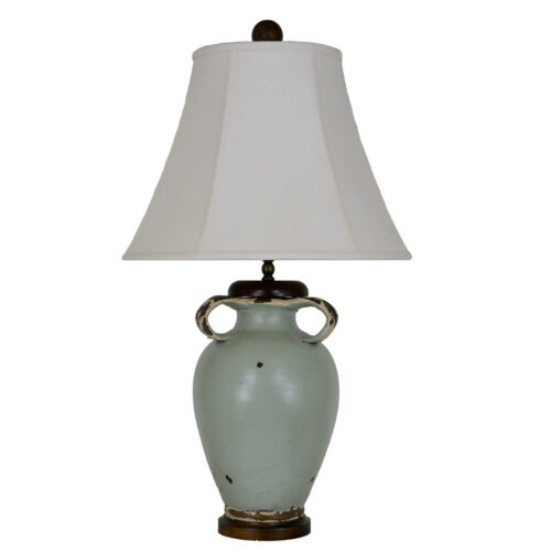 Jacey Turquoise Pottery Table Lamp - Celline Home